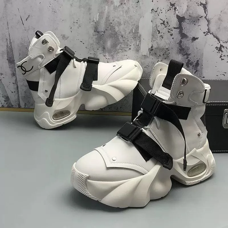 Autumn New Thick-Soled Trendy Versatile High-Top Casual Shoes for Men thumbnail