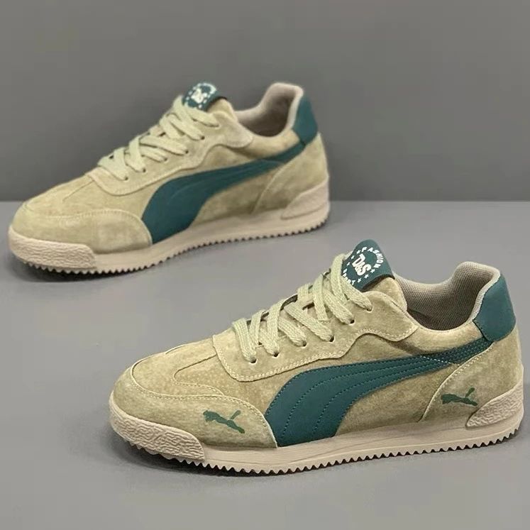 Frosted Soft Leather Internet Celebrity Popular Sneakers thumbnail