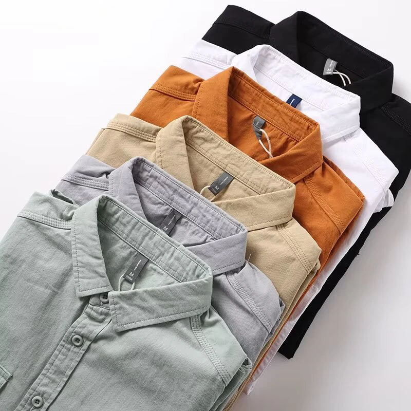 Men's All-match Japanese Style Loose Shirt Long-sleeved thumbnail