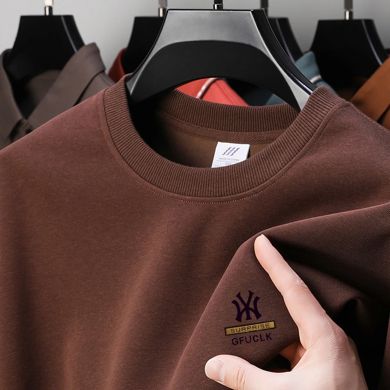 480g Heavyweight Pure Cotton Men's Sweatshirt