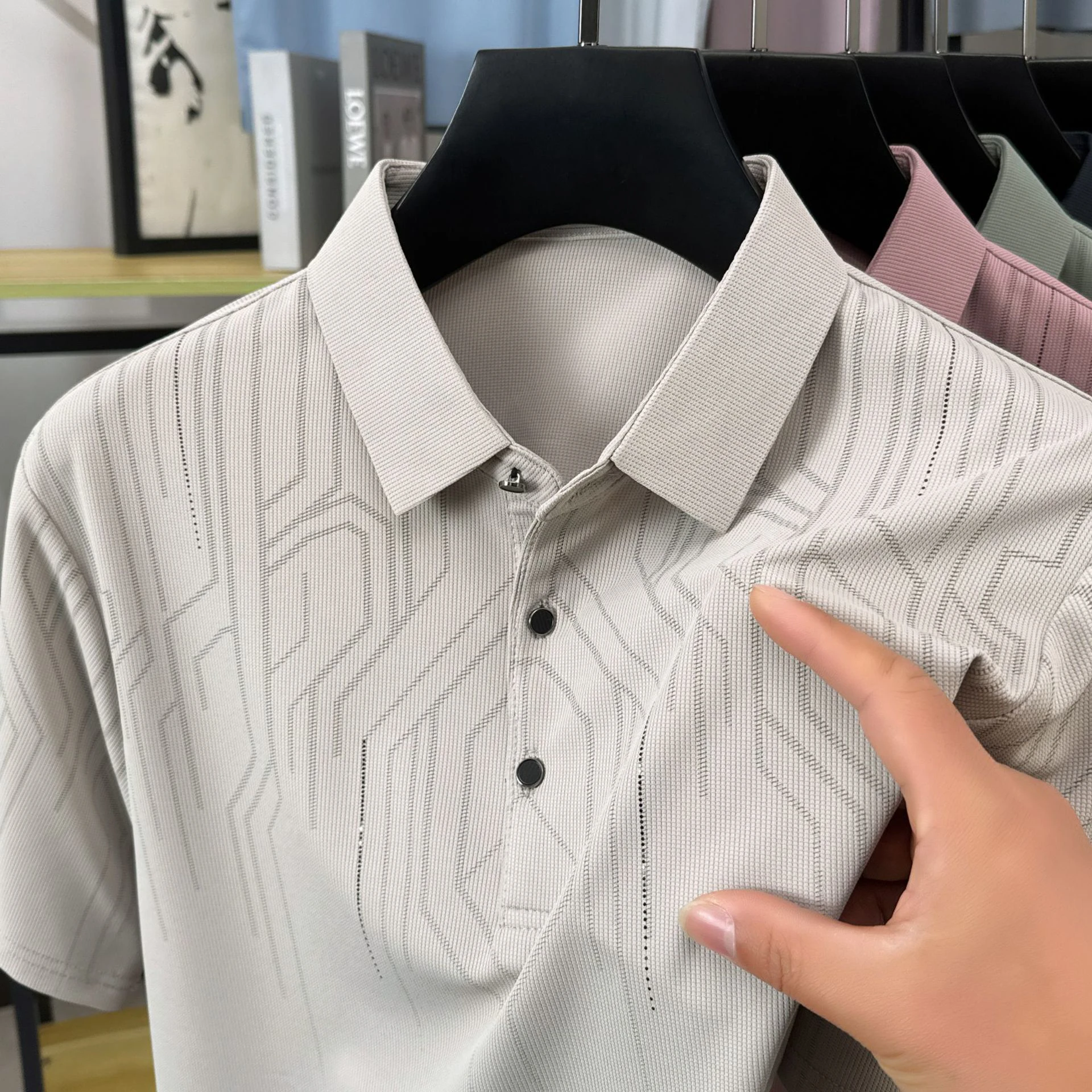 Middle-aged and elderly cross-border short-sleeved T-shirt