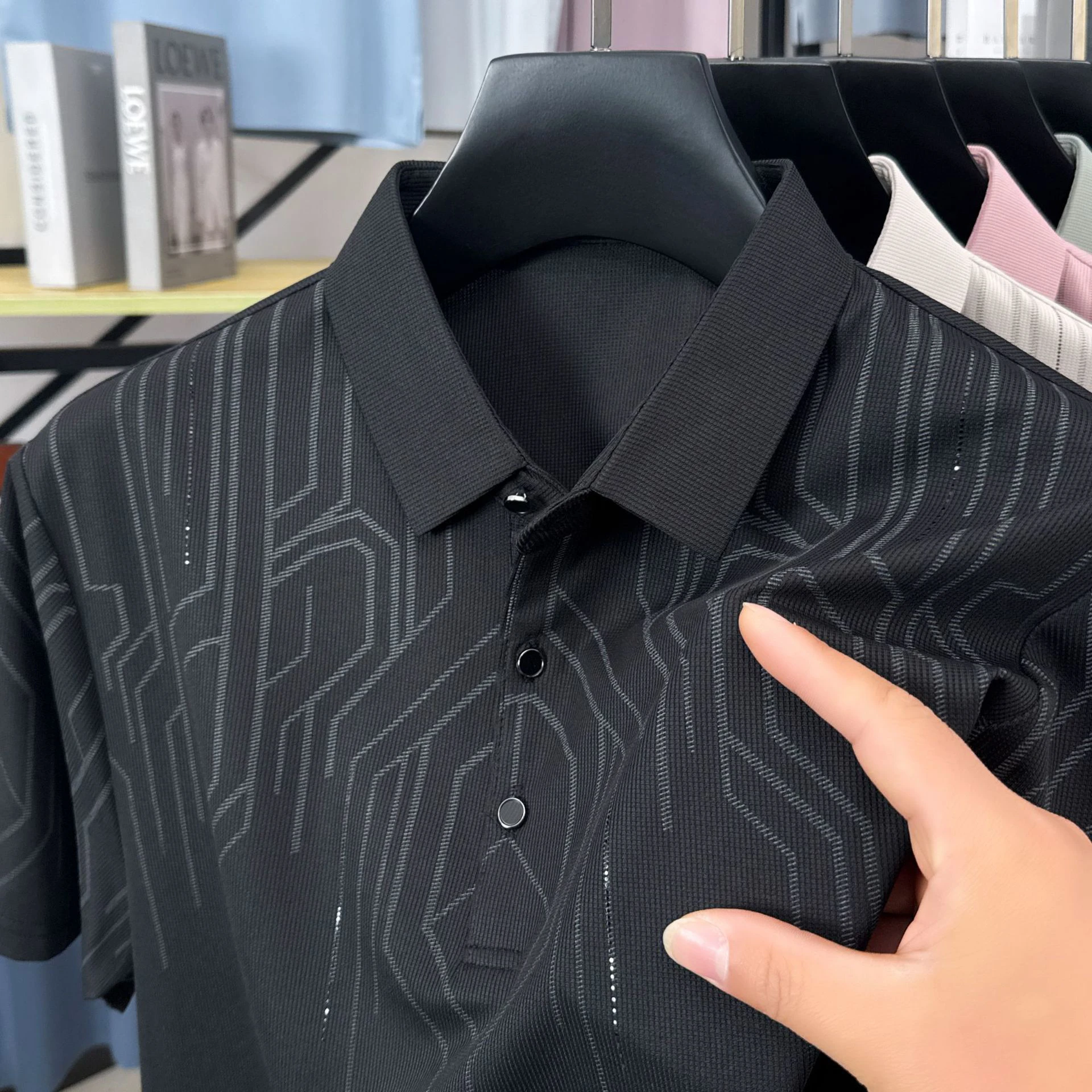 Middle-aged and elderly cross-border short-sleeved T-shirt thumbnail