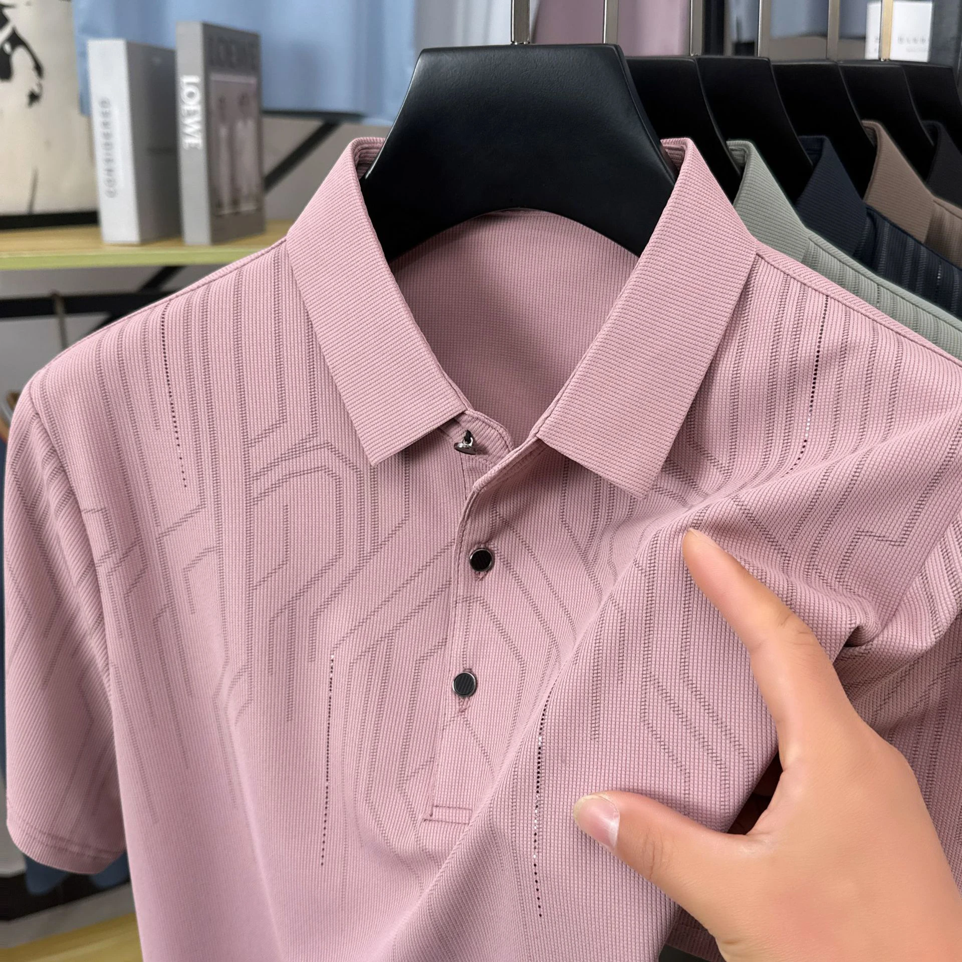 Middle-aged and elderly cross-border short-sleeved T-shirt thumbnail