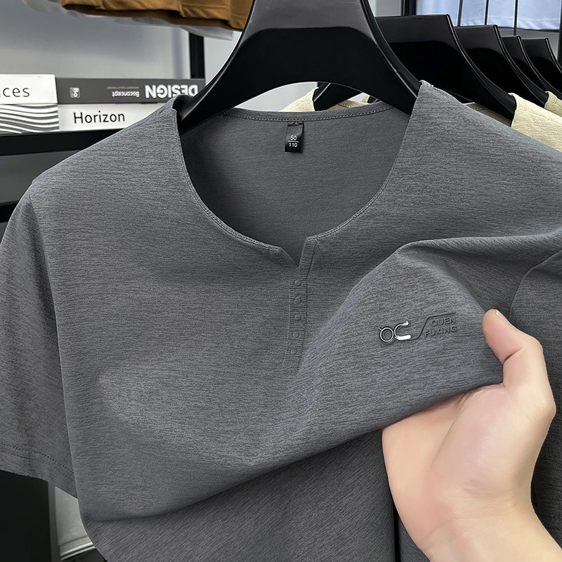 Men's Small V Neck Daily Casual Men's T-Shirt thumbnail