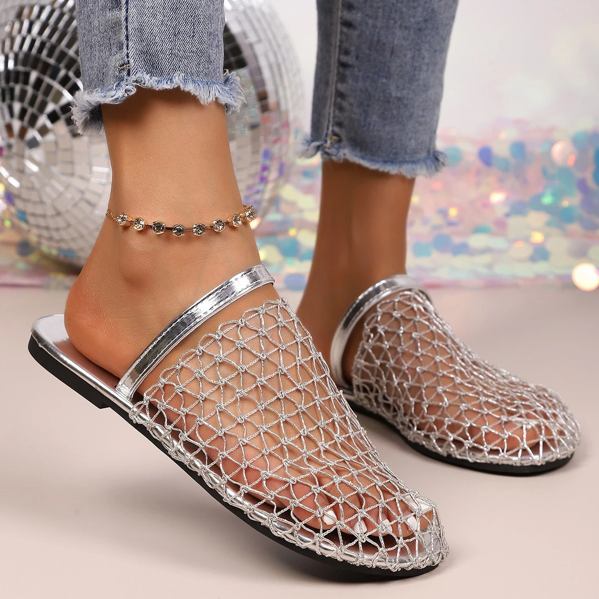 French Style Mesh Breathable Sandals thumbnail