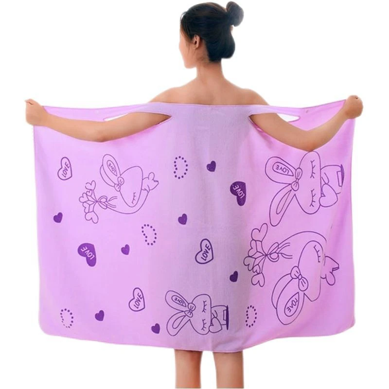 Microfiber Cartoon Printed Bath Skirt and Bath Towel thumbnail