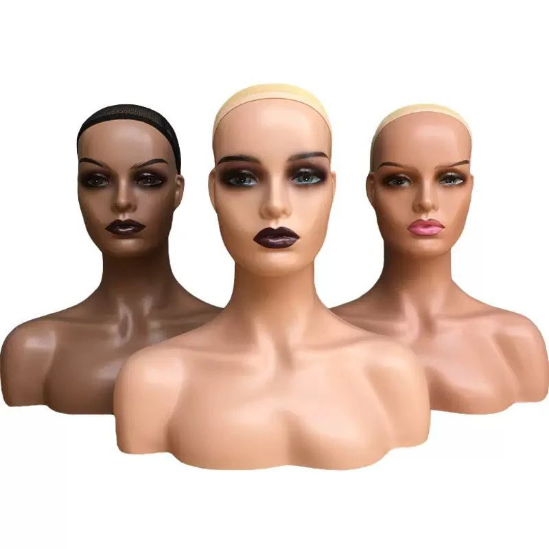head mold window display wig hat half-length model