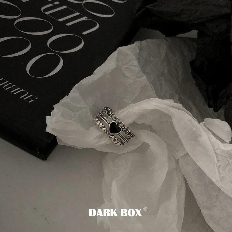 s925 silver love lace retro open ring thumbnail