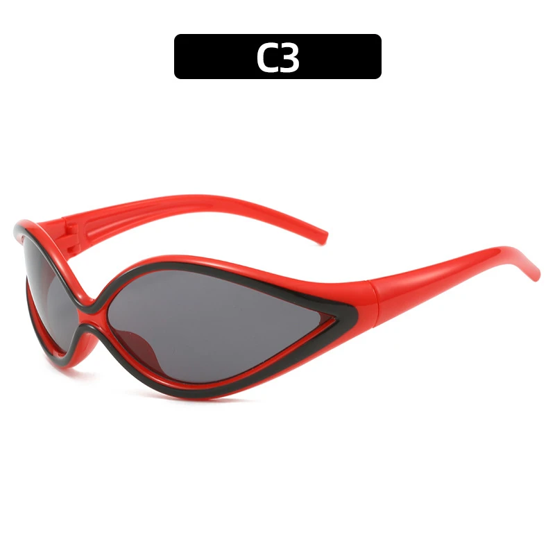 color matching cat eye new women's sunglasses thumbnail