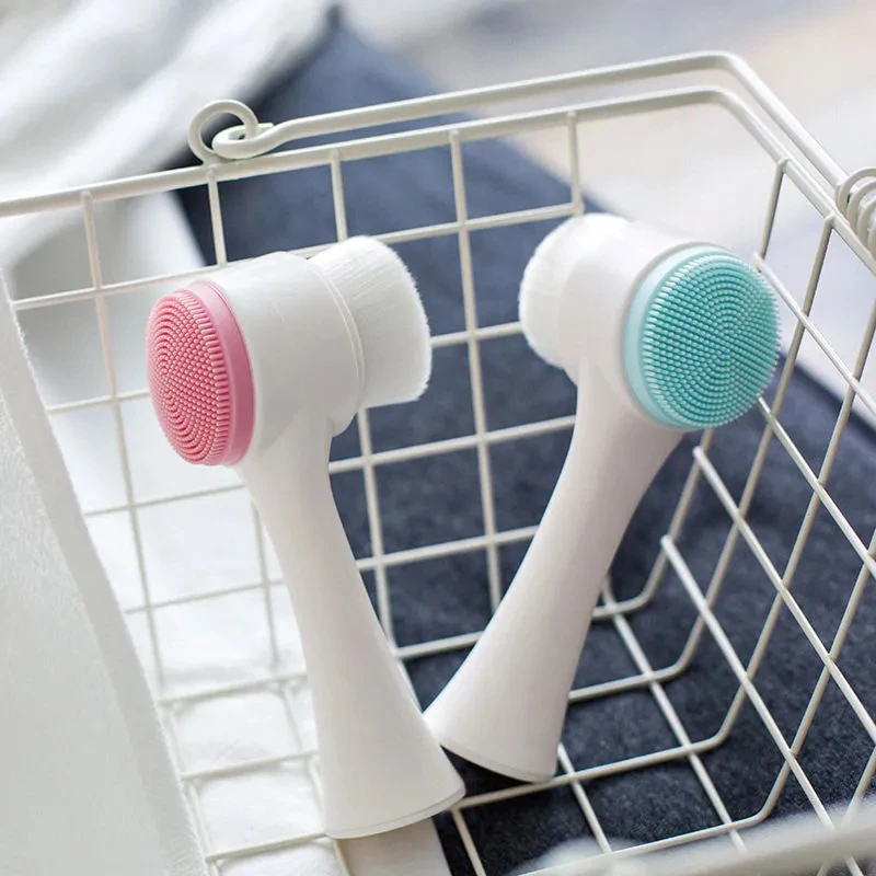 Household Manual Cleansing Brush Double-sided Soft Hair