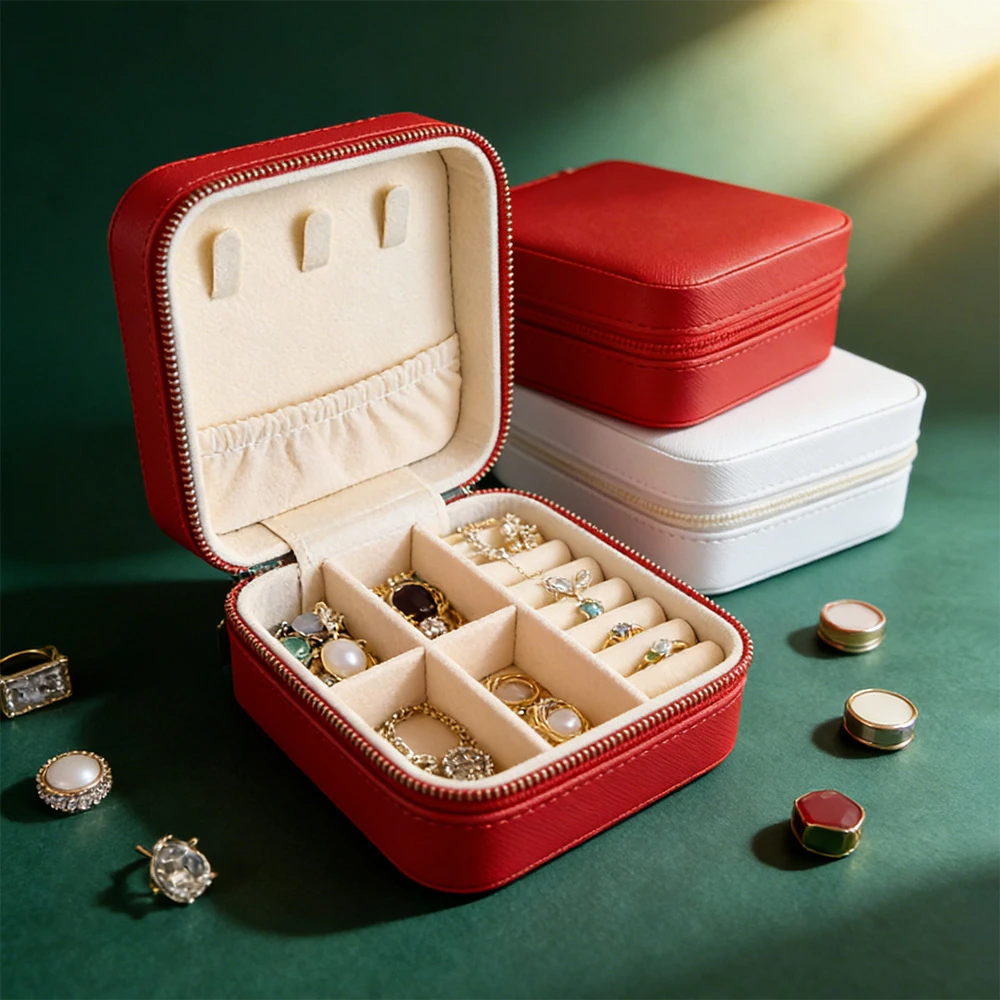 Portable, luxurious mini jewelry box thumbnail