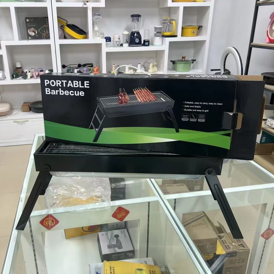 Folding barbecue grill outdoor grill stove thumbnail