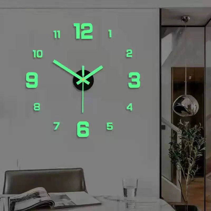 Creative Simple Stylish Study Living Room Wall Sticker Clock
