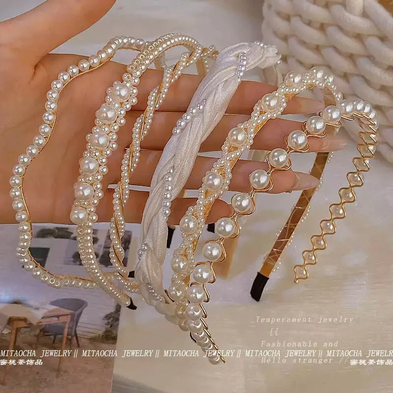 High-grade Pearl Headband Women's