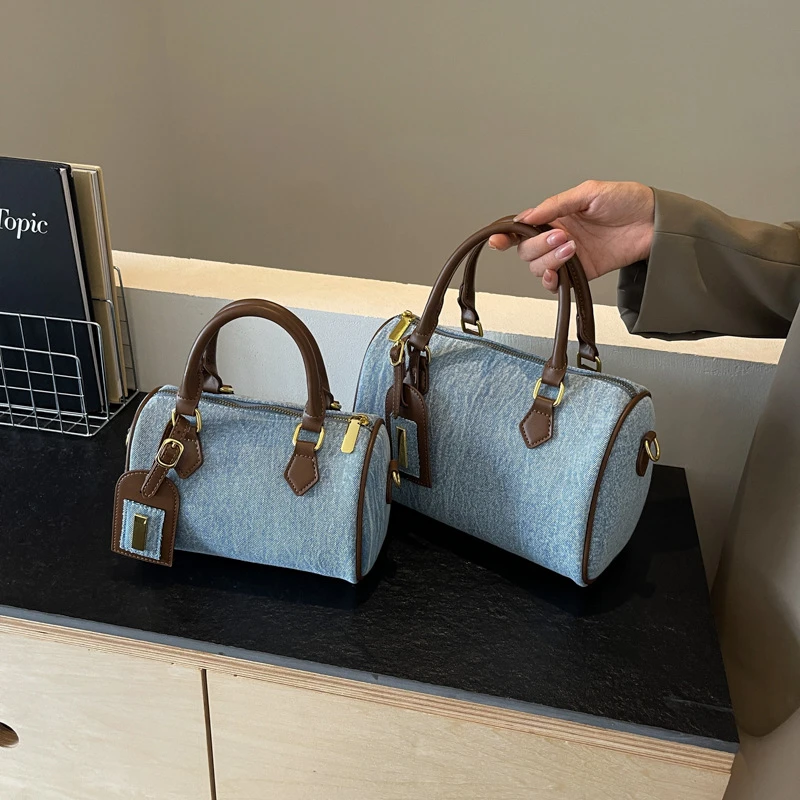 Denim Pillow Bag for Women thumbnail