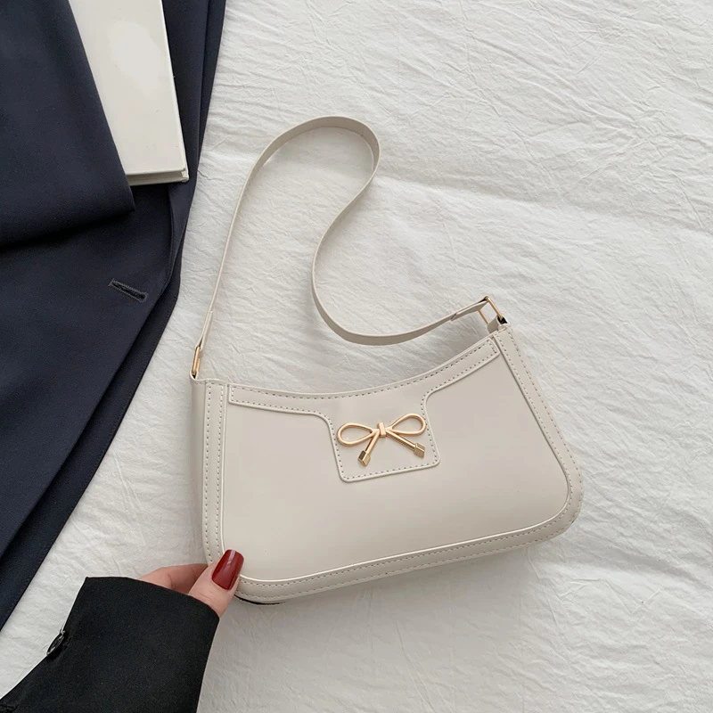 New Bow Shoulder Bag with Zipper