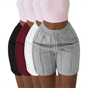 Drawstring Elastic Waist Shorts