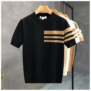 Versatile Round Neck Knitted Short-Sleeved thumbnail