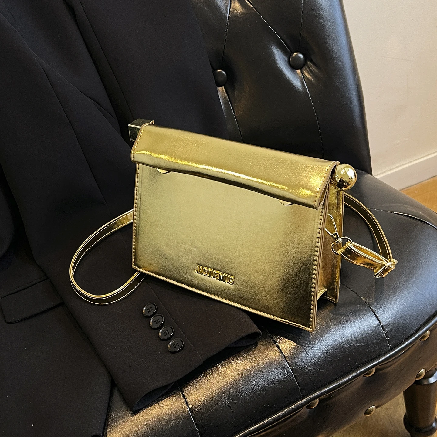 luxury niche rolled edge small square bag thumbnail