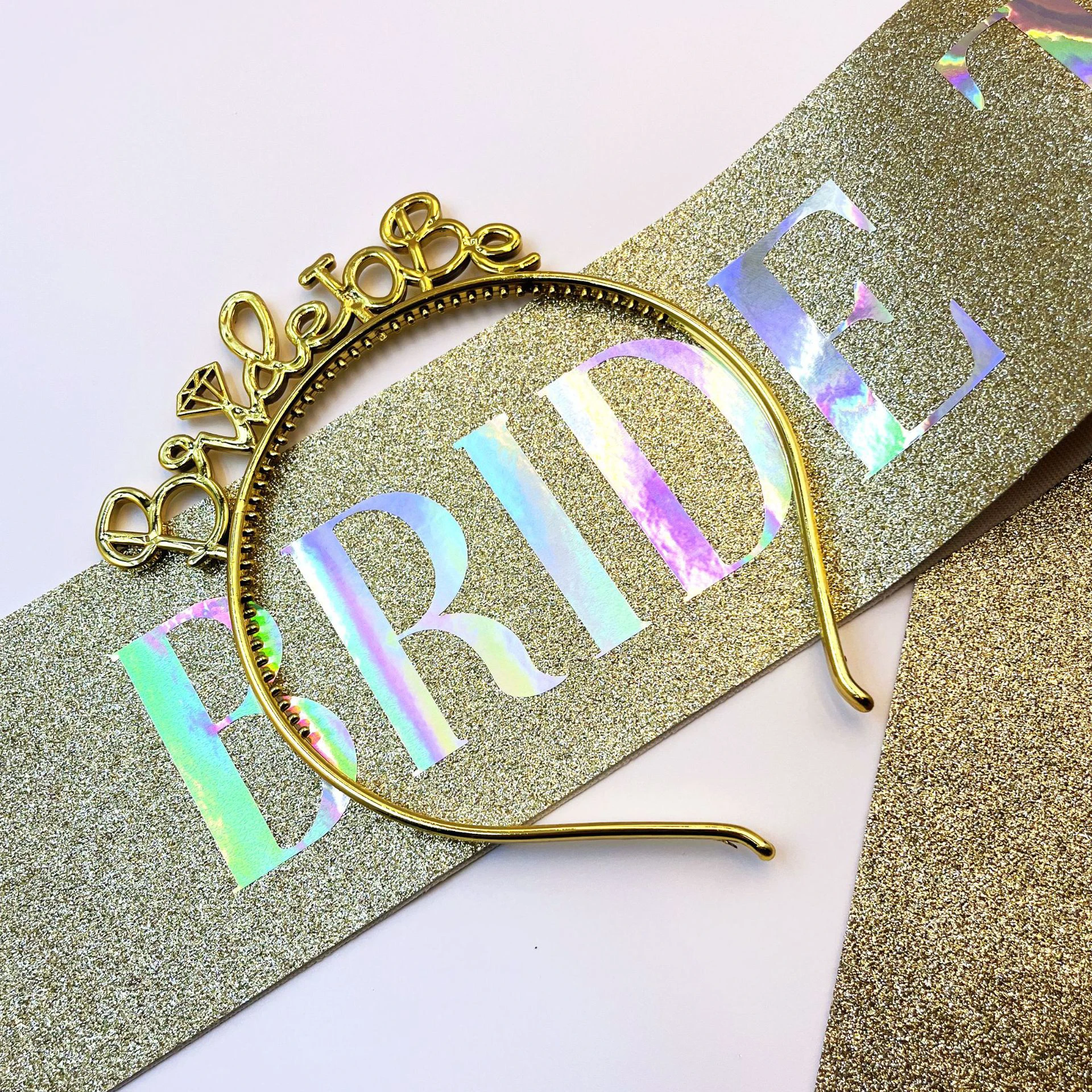 Bridal 2-Piece Set Bride to Be Bachelor Party Shoulder Strap