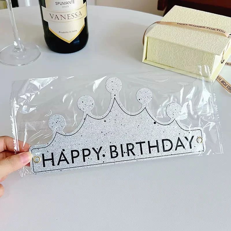 Foldable gold crown birthday hat thumbnail