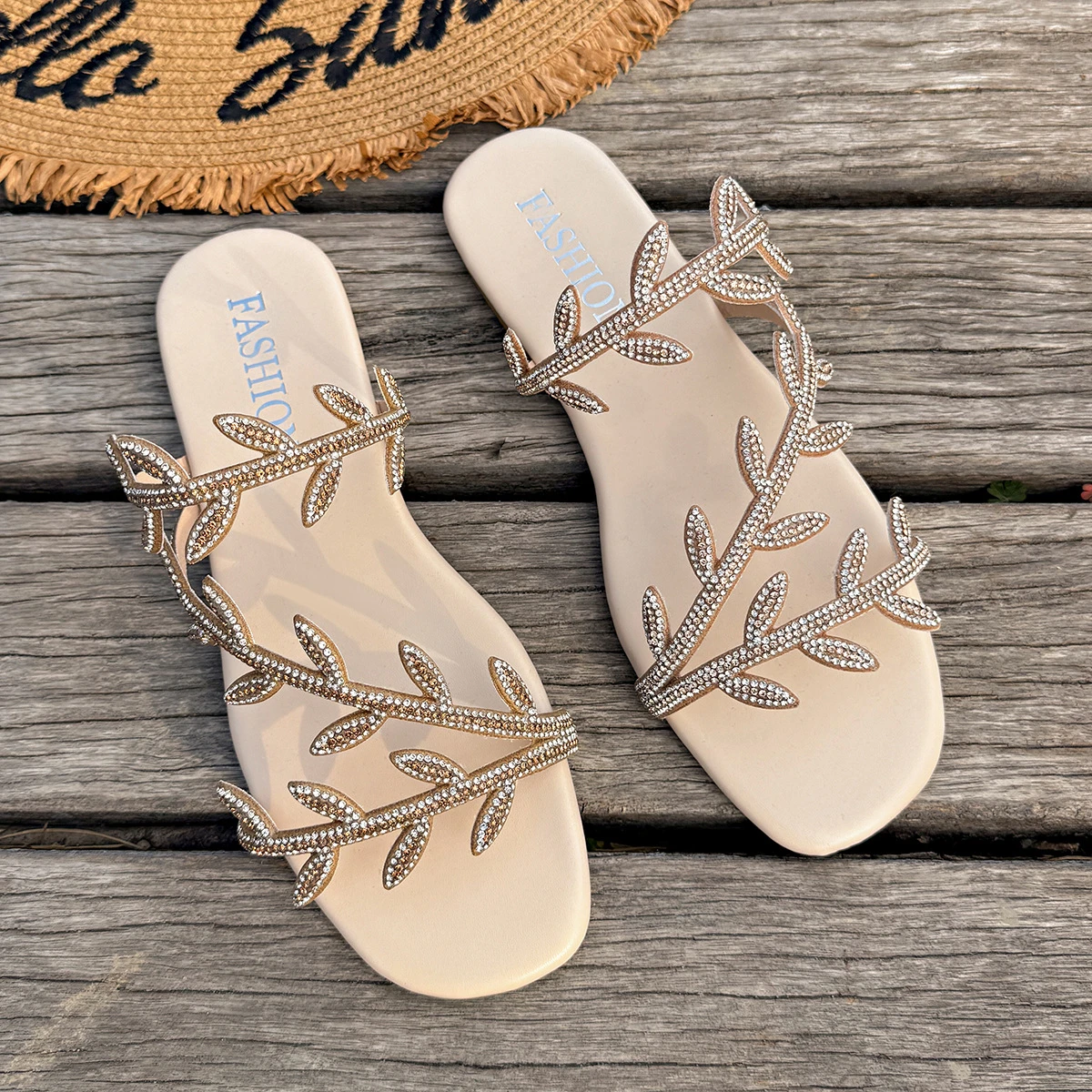 One-Strap Beach Slippers for Women