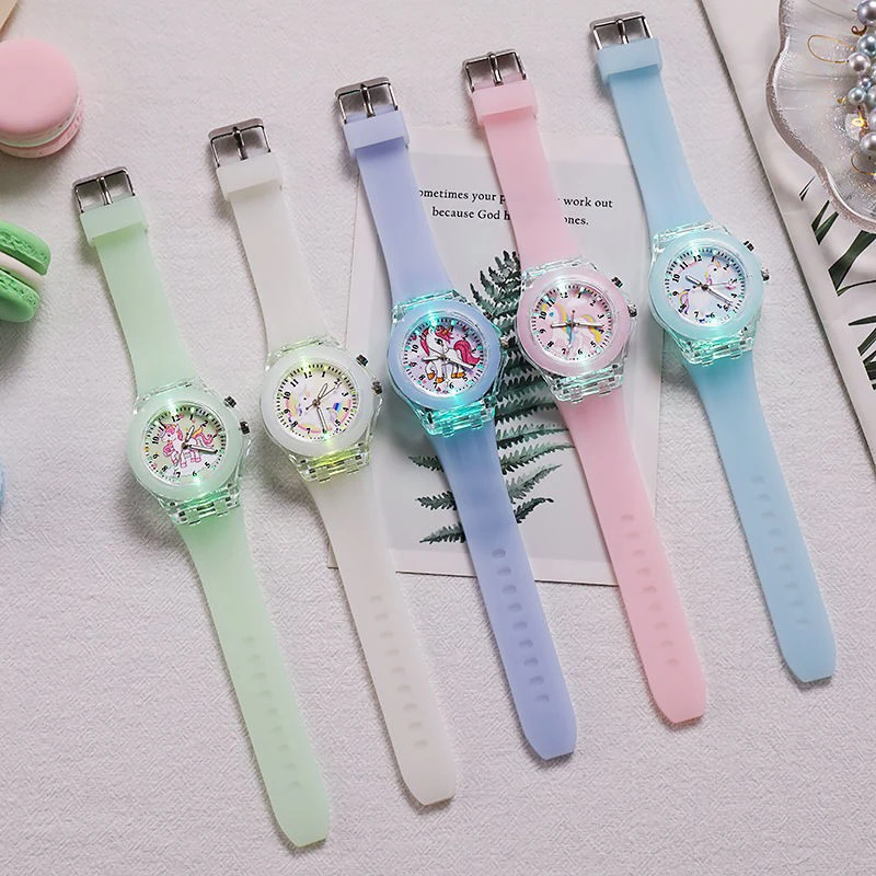 Children's Colorful Luminous Fashion Quartz Watch thumbnail