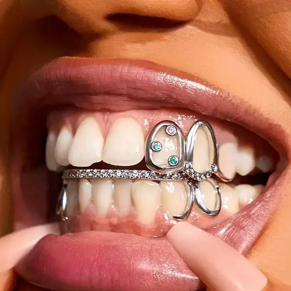 micro-inlaid zircon hip-hop style brace