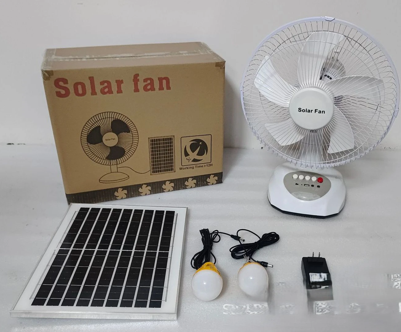 Bulb Table solar Fan thumbnail