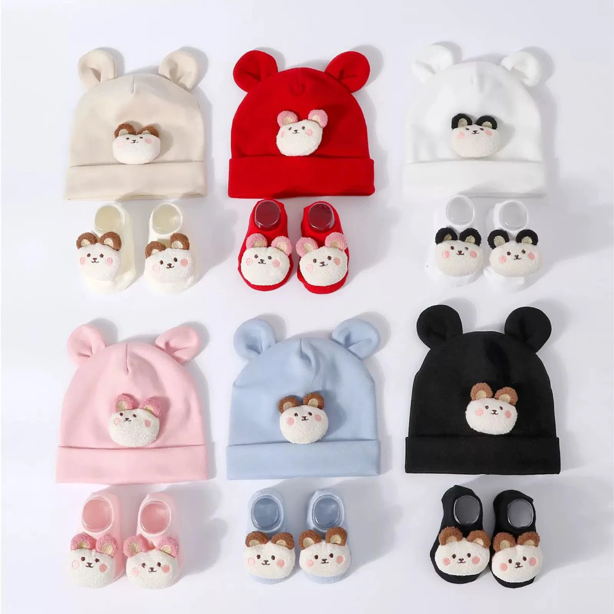 Rain Elf Baby Knitted Cotton Doll Ears Knitted Socks thumbnail