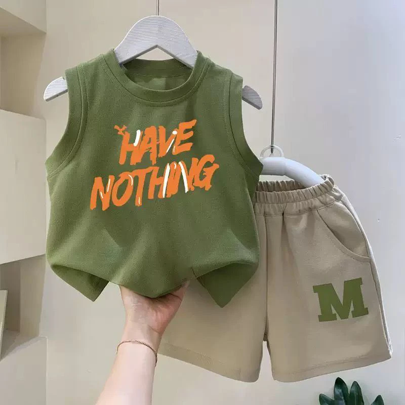 Vest Set Baby Sleeveless Shorts