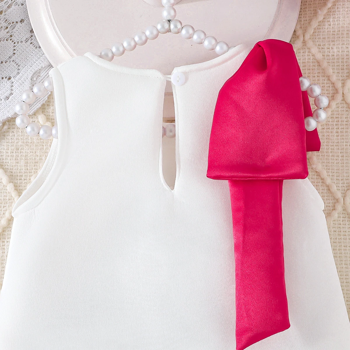 2026 Girls' Solid Color Sleeveless Dress