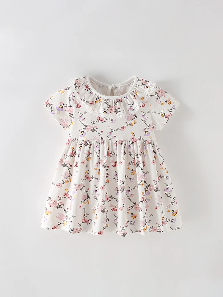 Girls' summer thin cotton dress