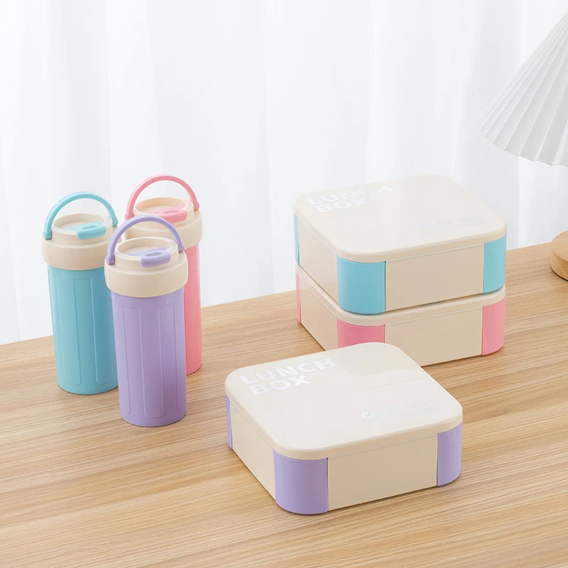 Student flip-top lunchbox/water bottle