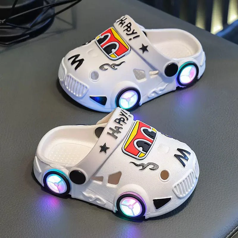 ight Version Car Dinosaur Sandals Boys and Girls thumbnail