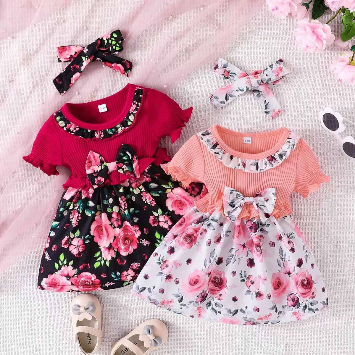 Baby Doll Collar in stock Small Floral Pit dress