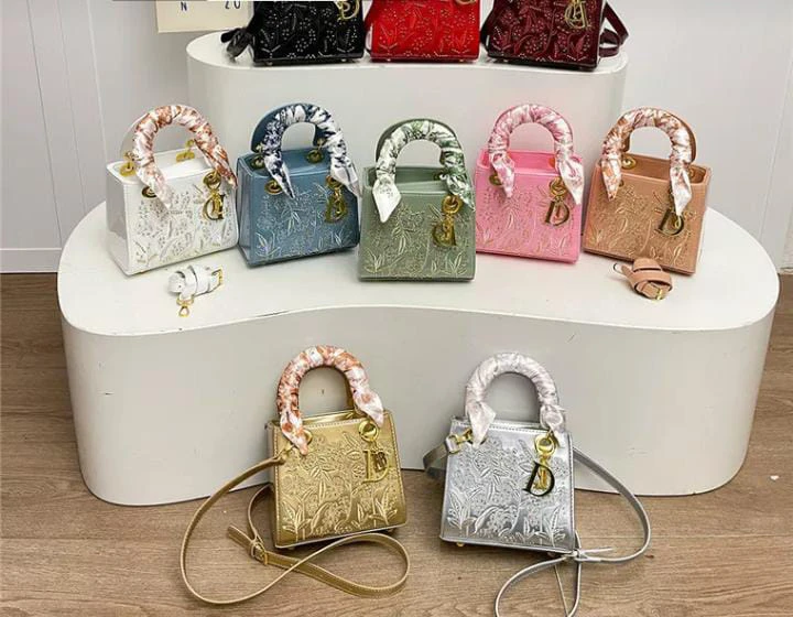 new heavy industry silk scarf handbag thumbnail