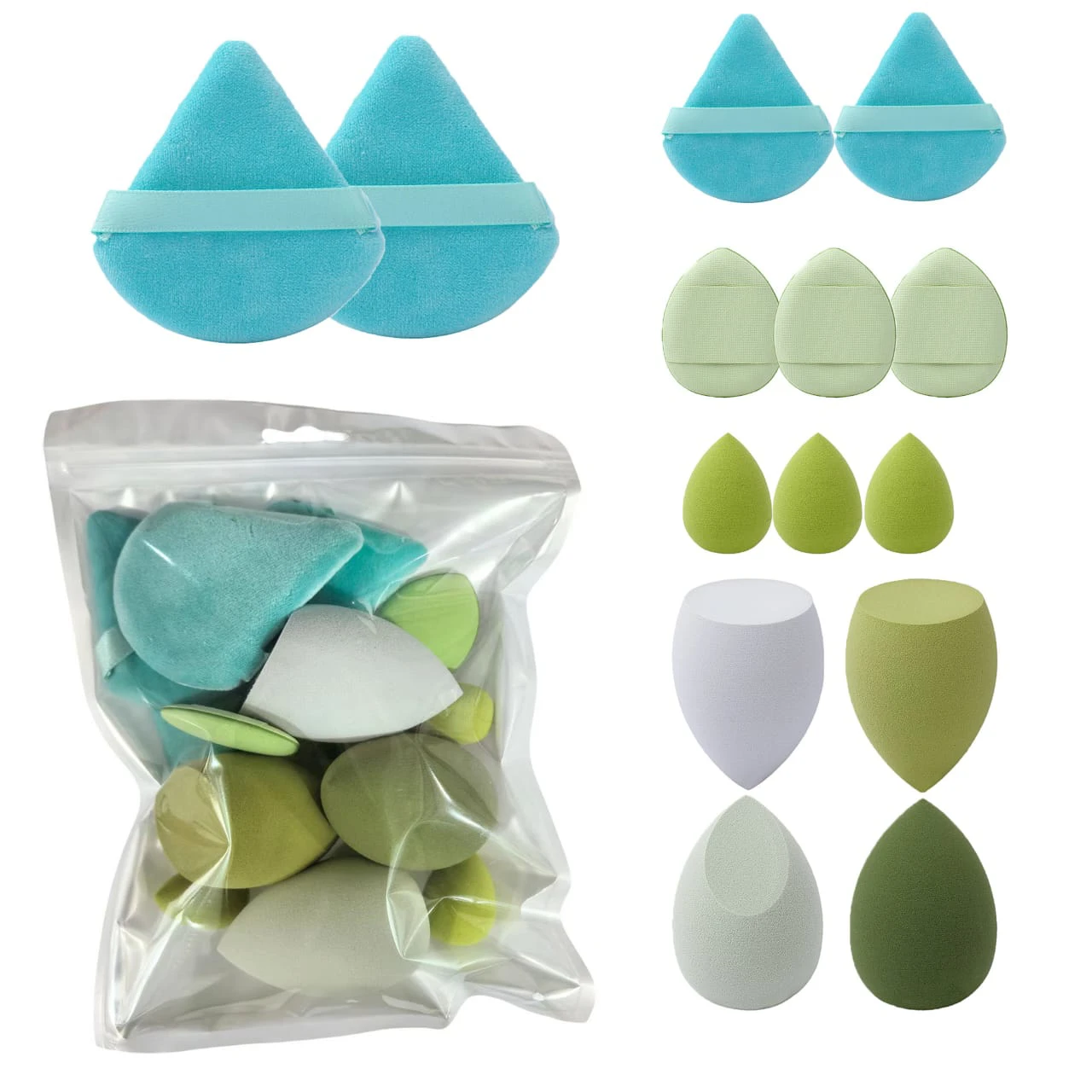 14-Piece Set of Makeup Sponges, thumbnail