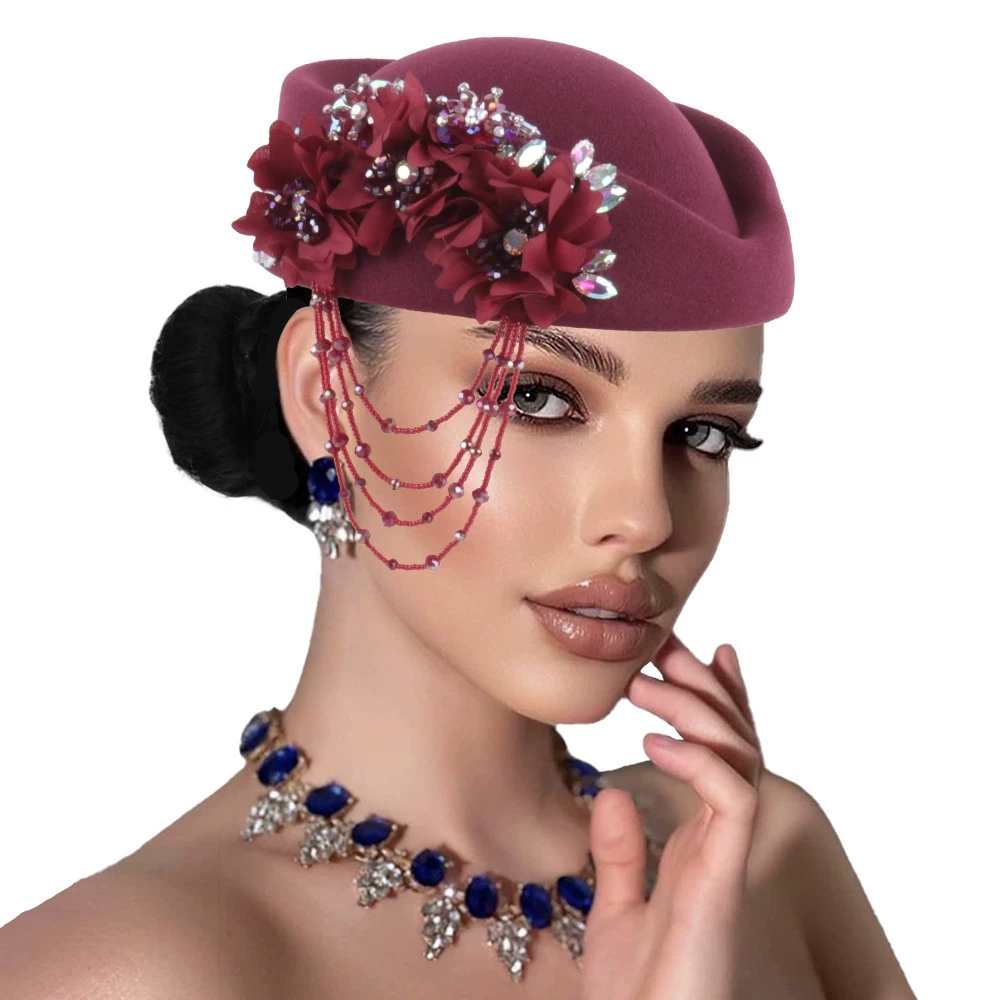 Retro British Felt Turban Hat thumbnail