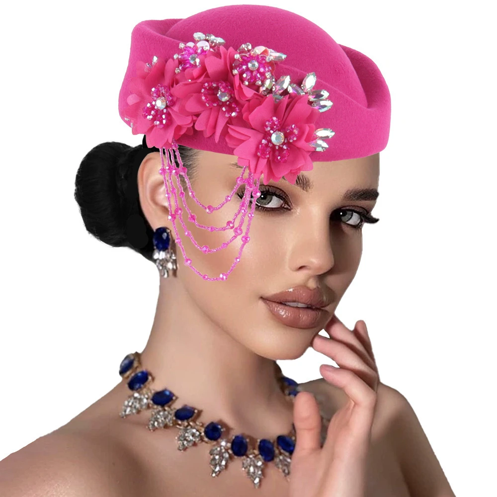 Retro British Felt Turban Hat thumbnail