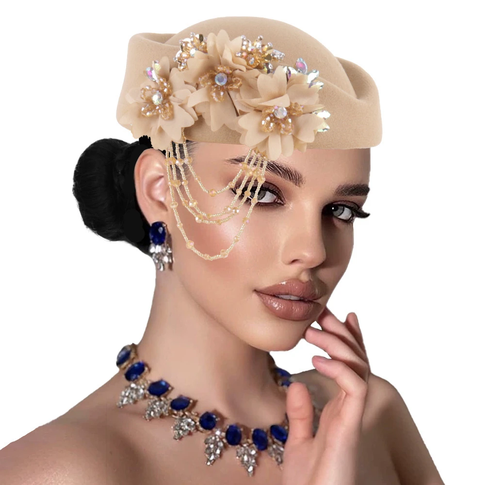 Retro British Felt Turban Hat thumbnail