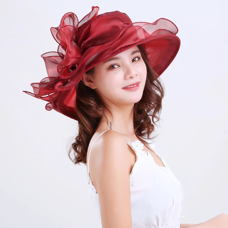 Sun Hat Summer Women's Big Bow thumbnail
