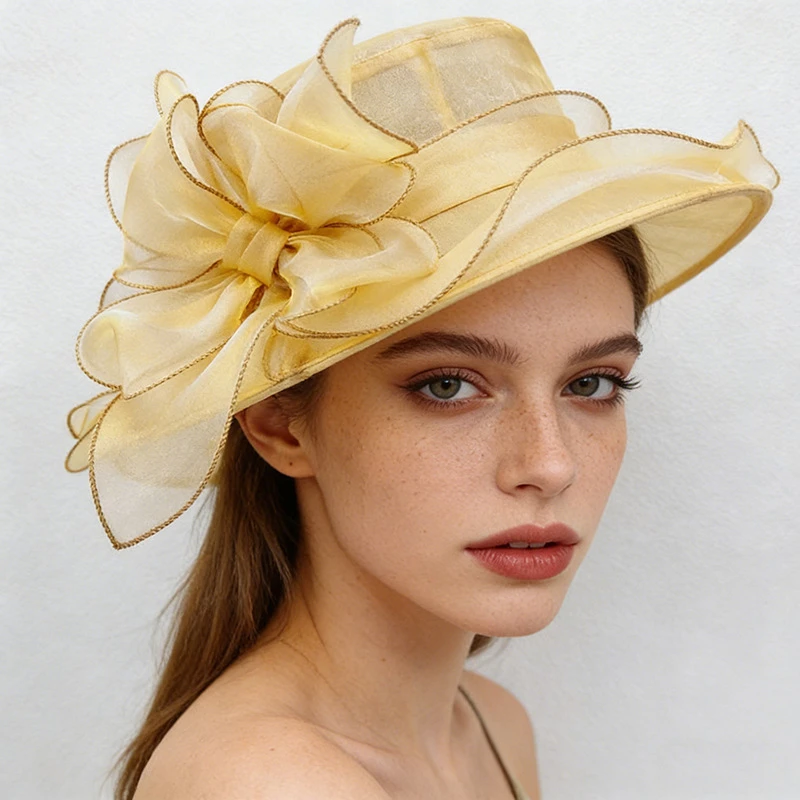 Sun Hat Summer Women's Big Bow thumbnail