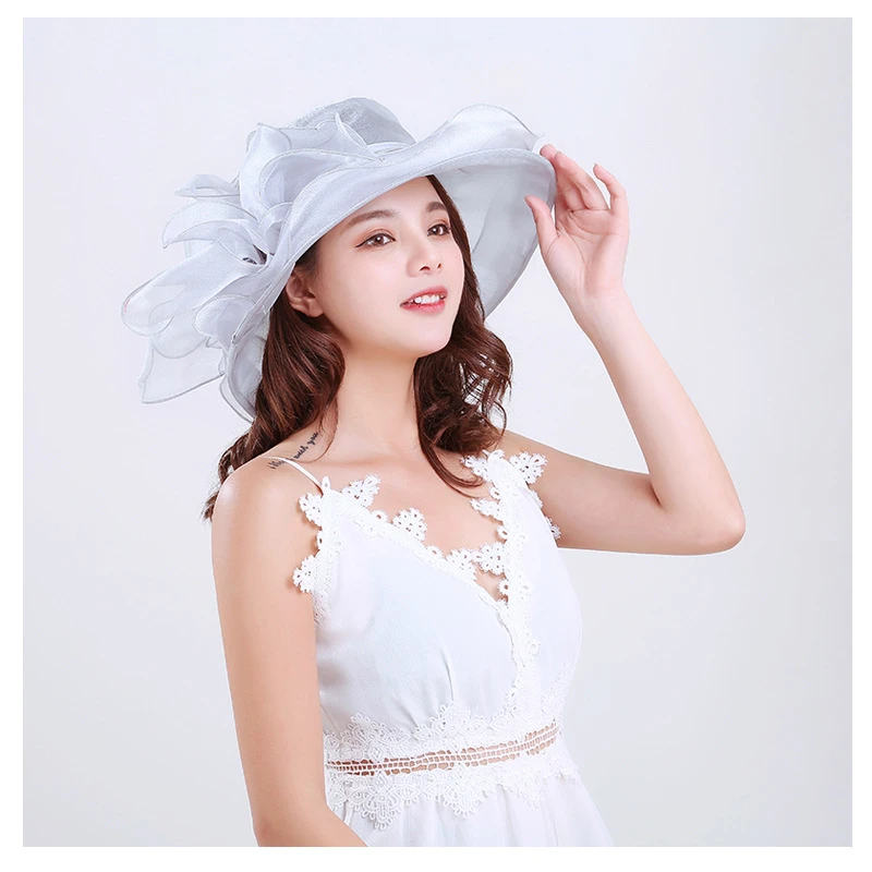 Sun Hat Summer Women's Big Bow thumbnail