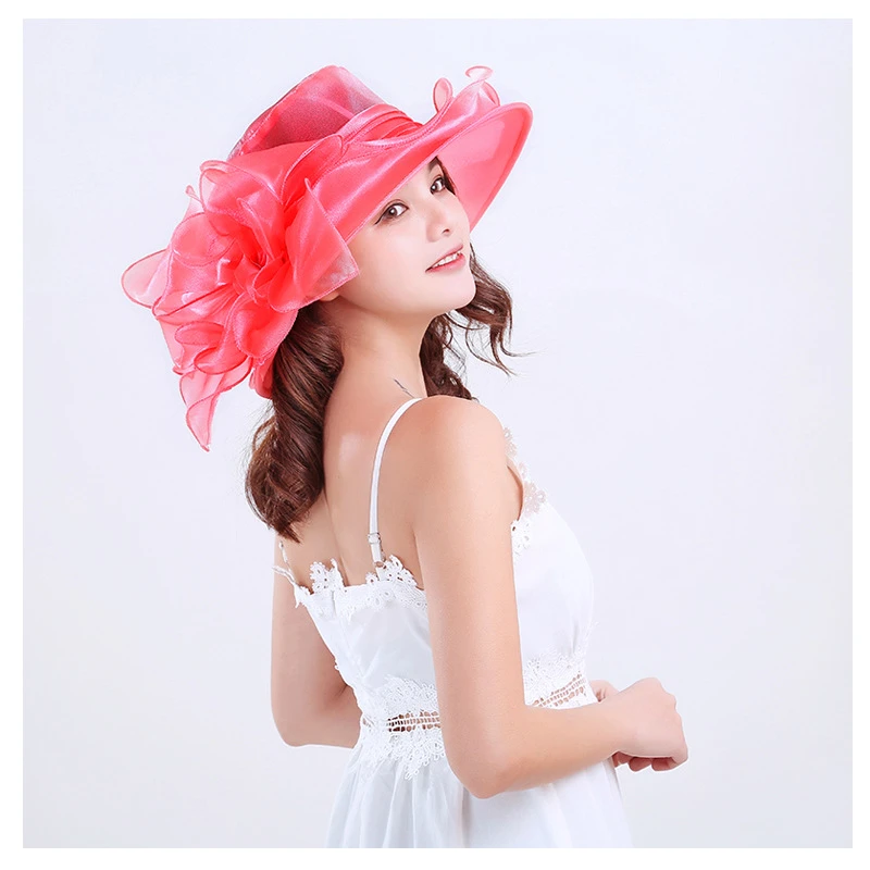 Sun Hat Summer Women's Big Bow thumbnail