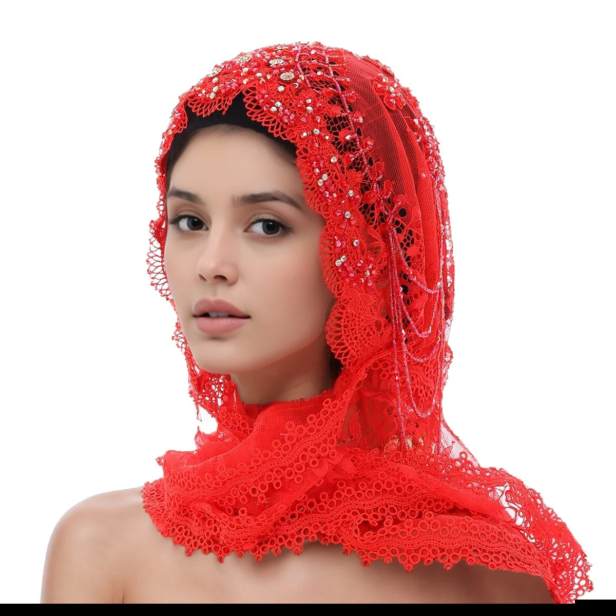 Handmade foreign shawl yarn headscar