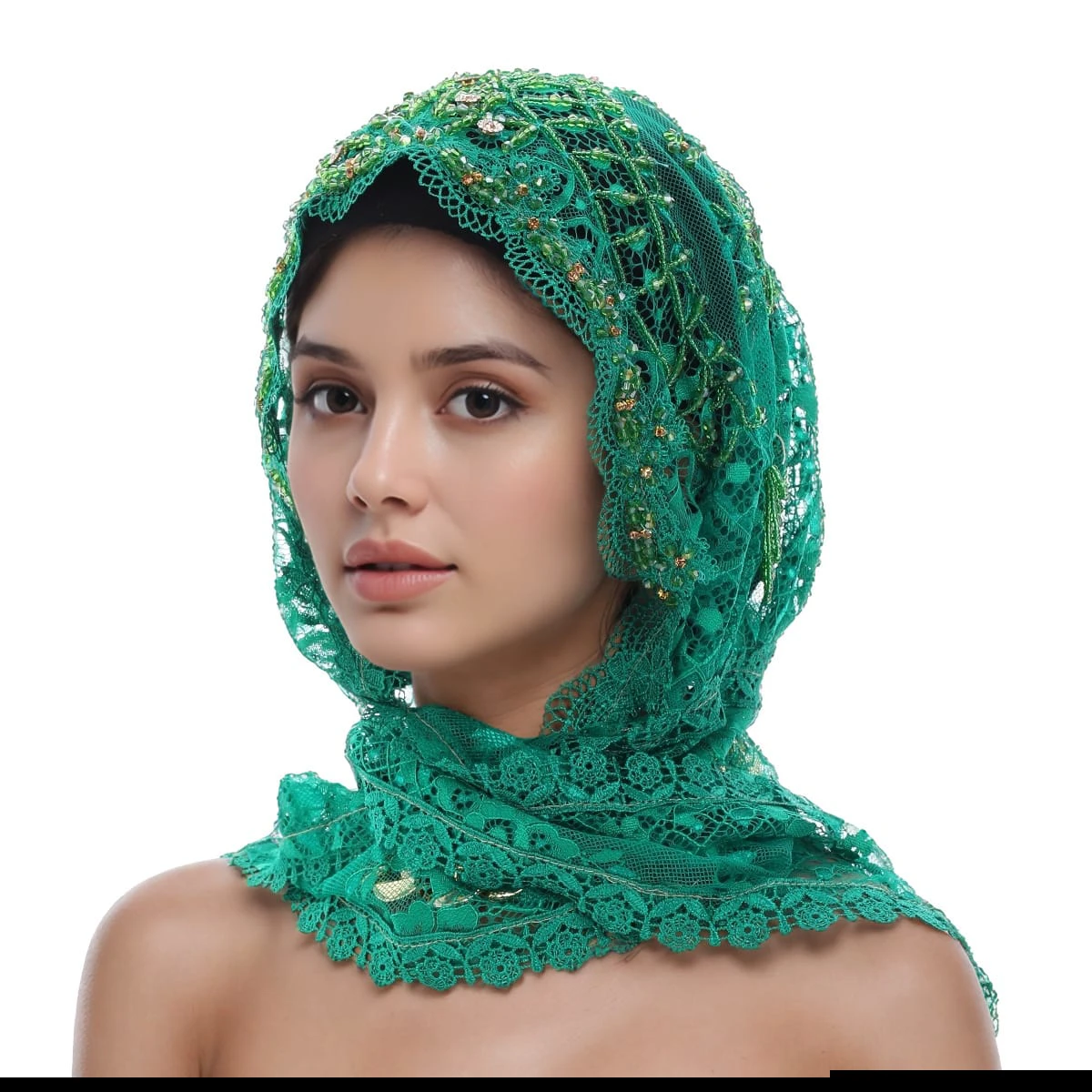 Handmade foreign shawl yarn headscar thumbnail