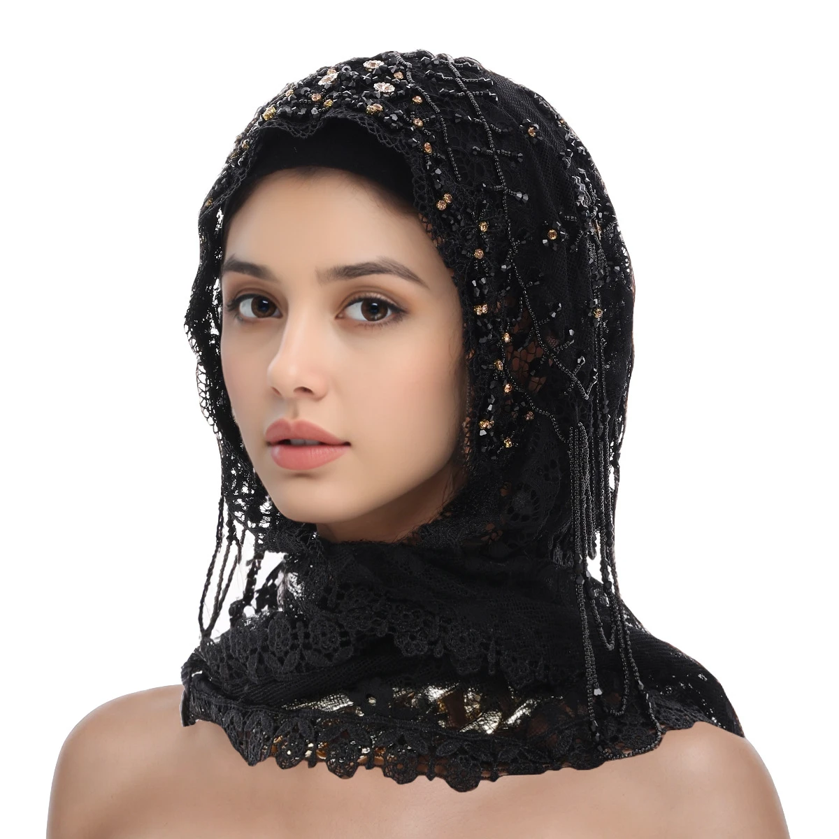 Handmade foreign shawl yarn headscar thumbnail