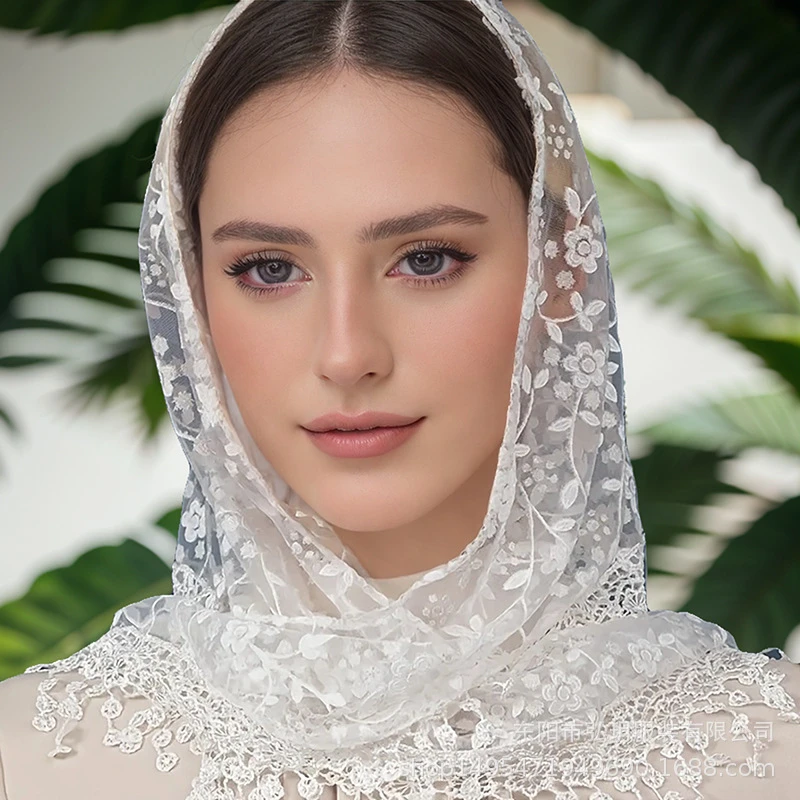 Fashion New Floral Lace Korean Style Triangle Scarf