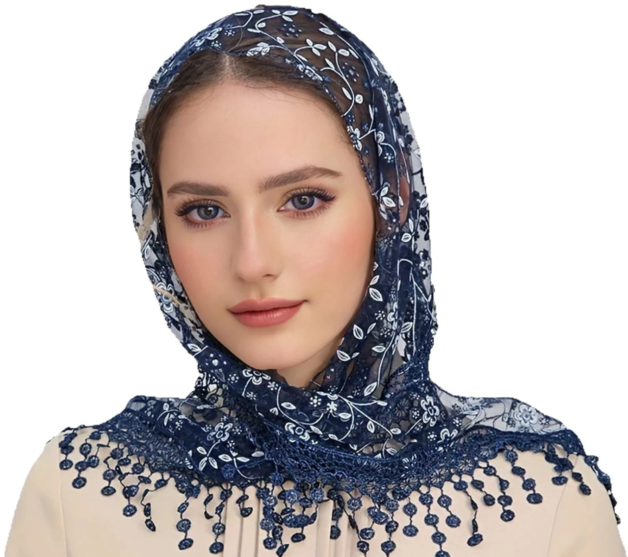 Fashion New Floral Lace Korean Style Triangle Scarf